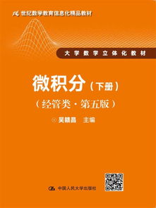 微积分 经管类 第五版 下册 21世纪数学教育信息化精品教材 大学数学立体化教材